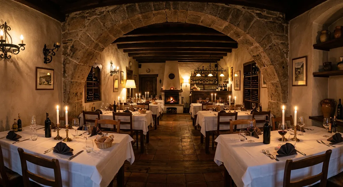Gemütlicher Gastraum des Ristorante Sale e Pepe